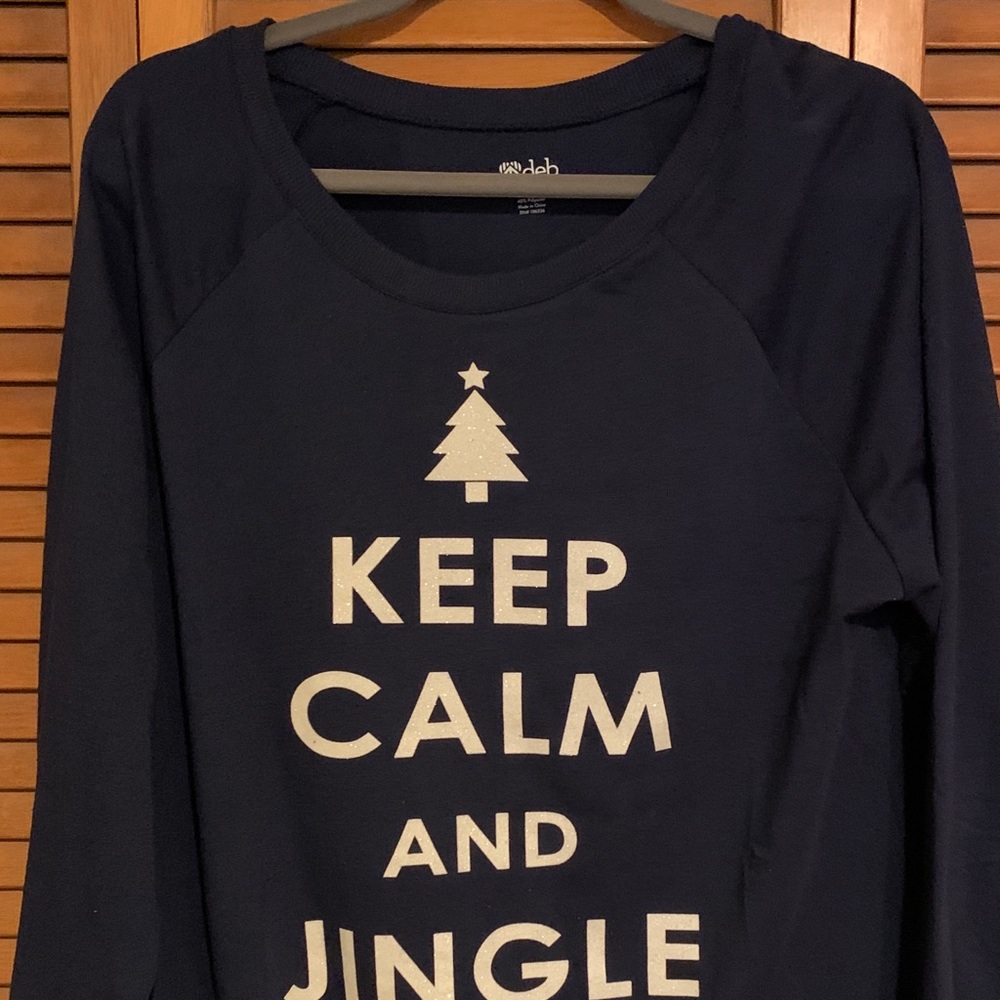 Navy blue Holiday sweatshirt